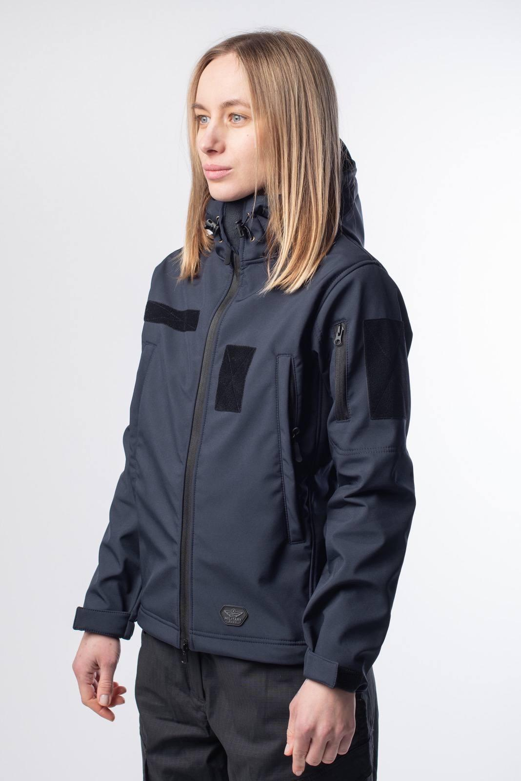 Куртка женская Синяя Soft Shell Military Lady ГСЧС