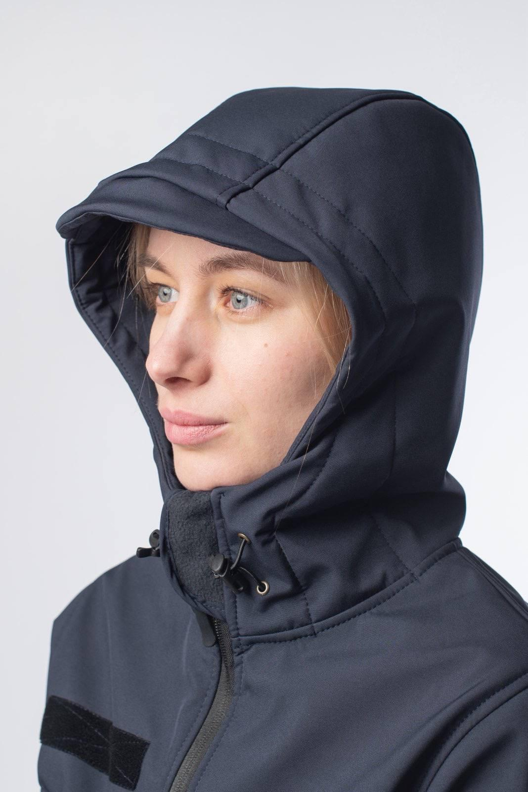 Куртка женская Синяя Soft Shell Military Lady ГСЧС