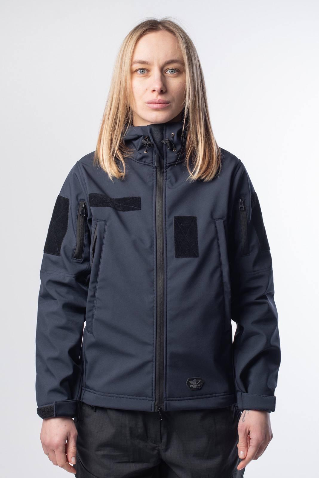 Куртка женская Синяя Soft Shell Military Lady ГСЧС