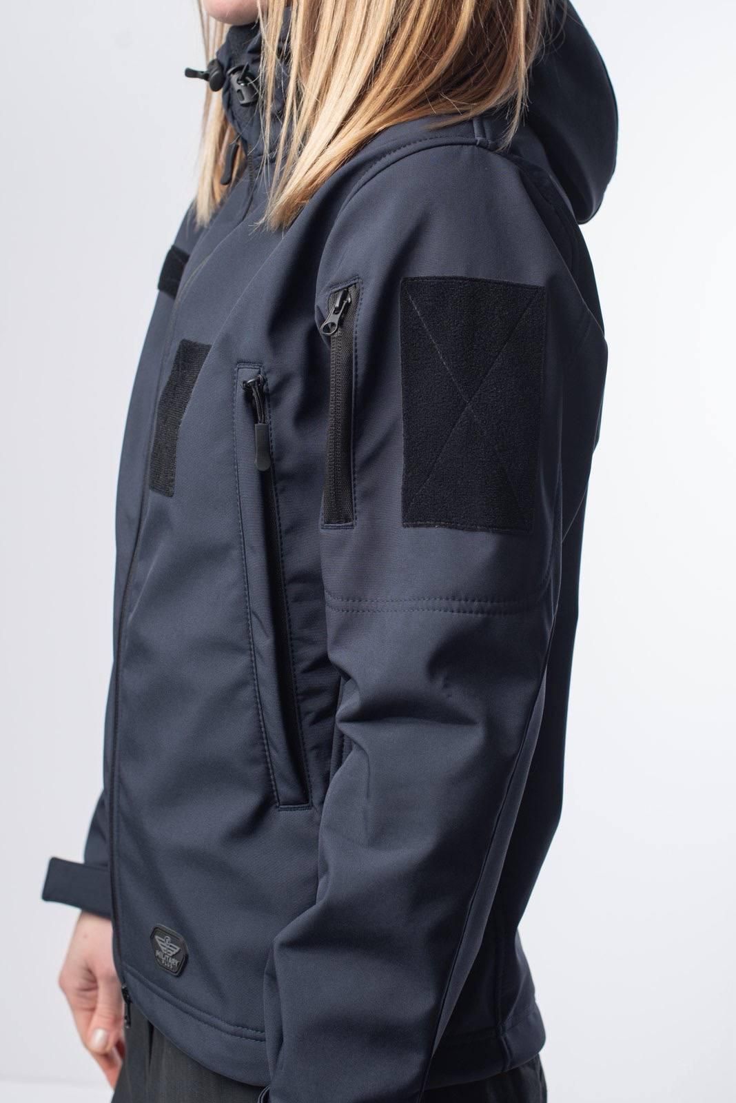 Куртка женская Синяя Soft Shell Military Lady ГСЧС