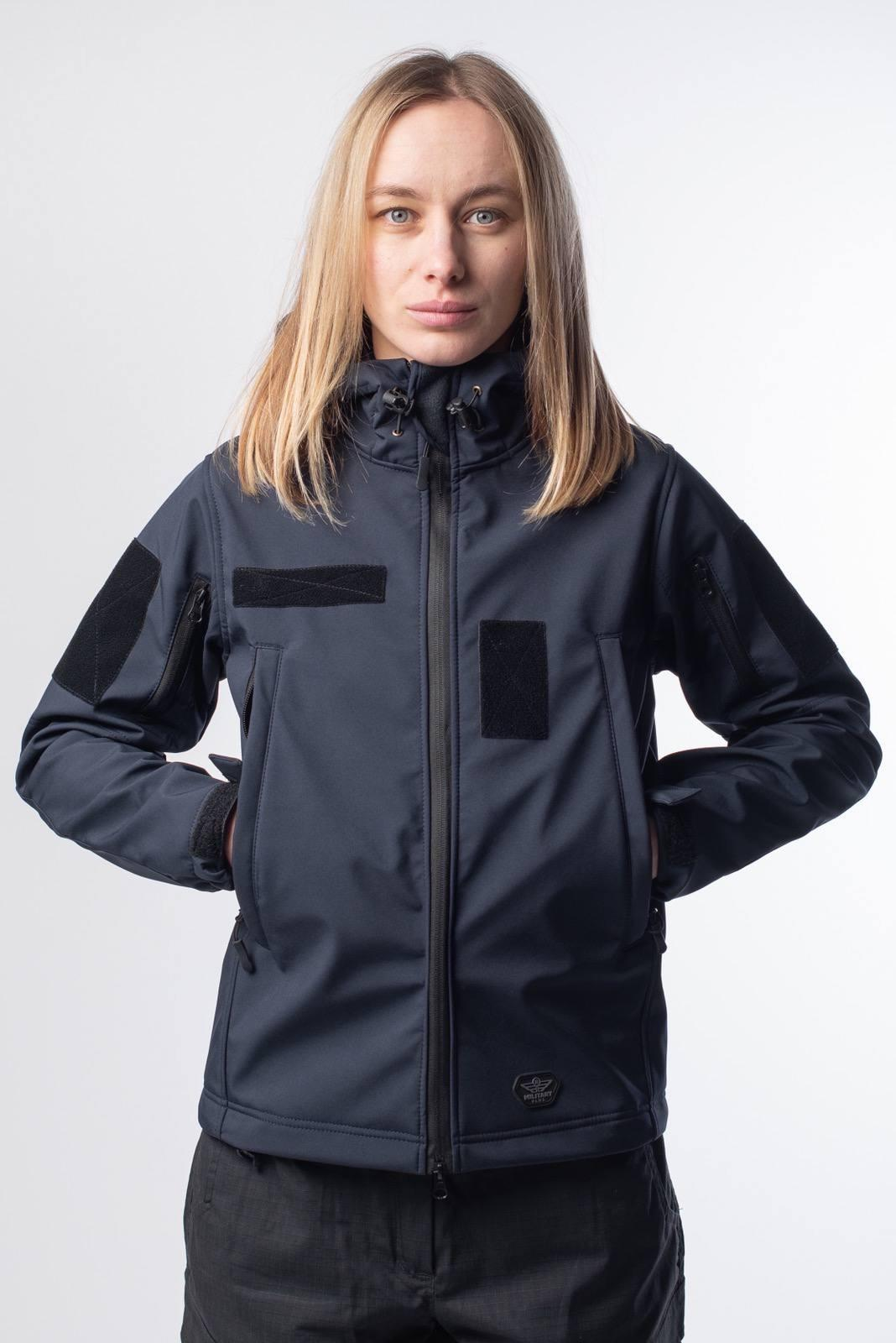 Куртка женская Синяя Soft Shell Military Lady ГСЧС