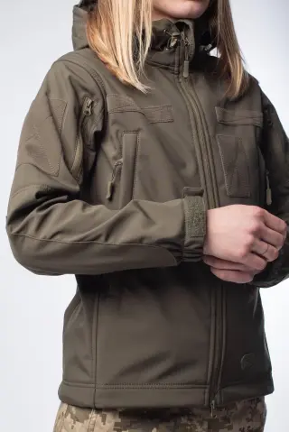 Куртка жіноча Олива Soft Shell Military Lady
