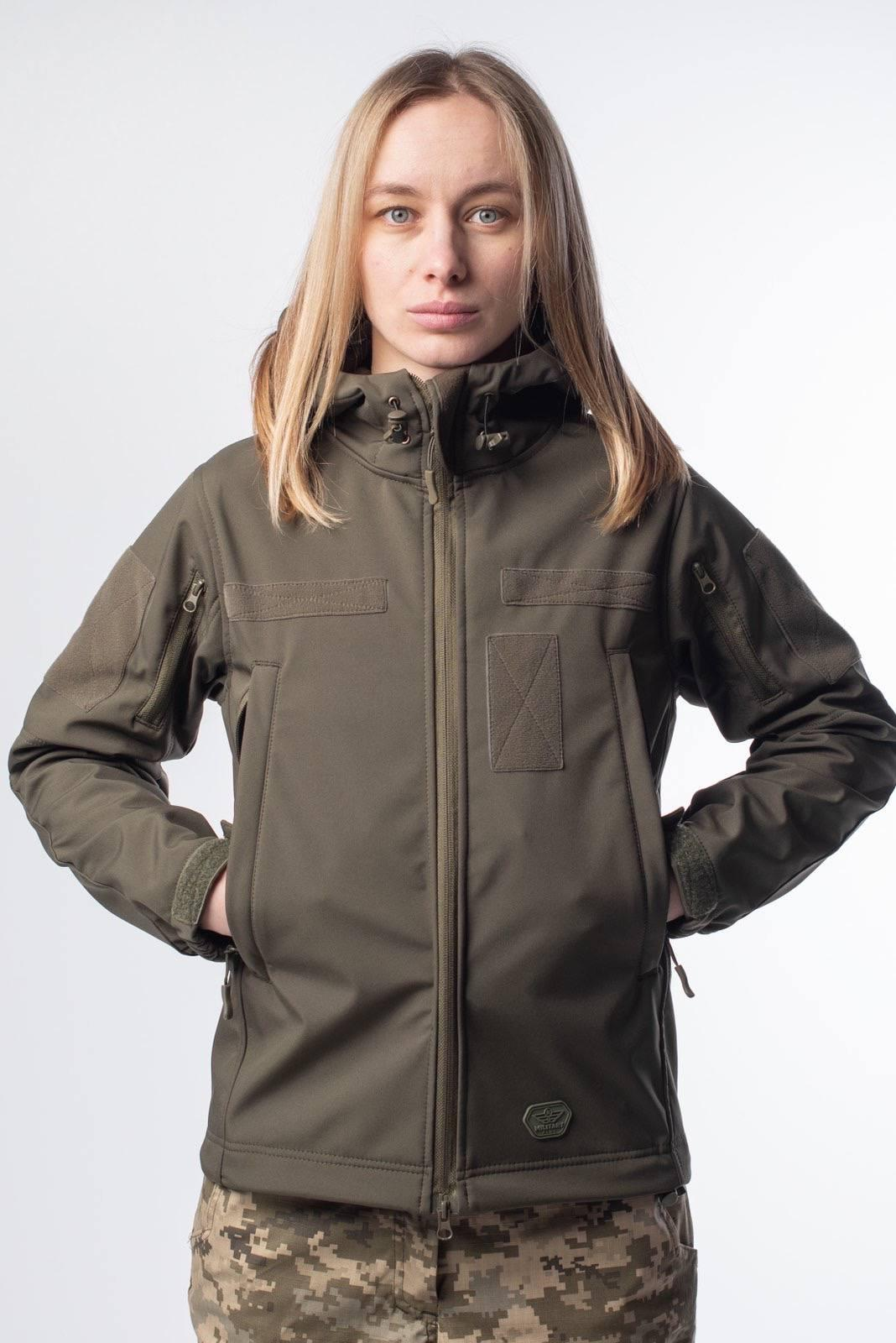 Куртка жіноча Олива Soft Shell Military Lady