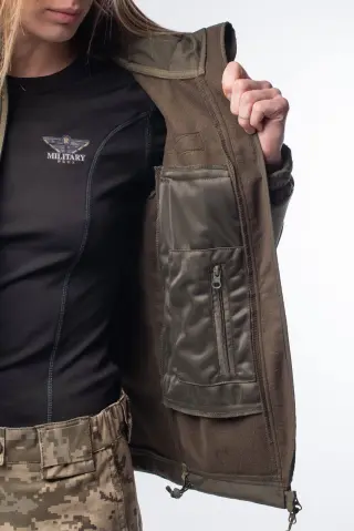 Куртка жіноча Олива Soft Shell Military Lady