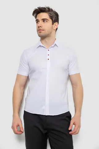 Сорочка чоловіча, колір білий, 214R7001
