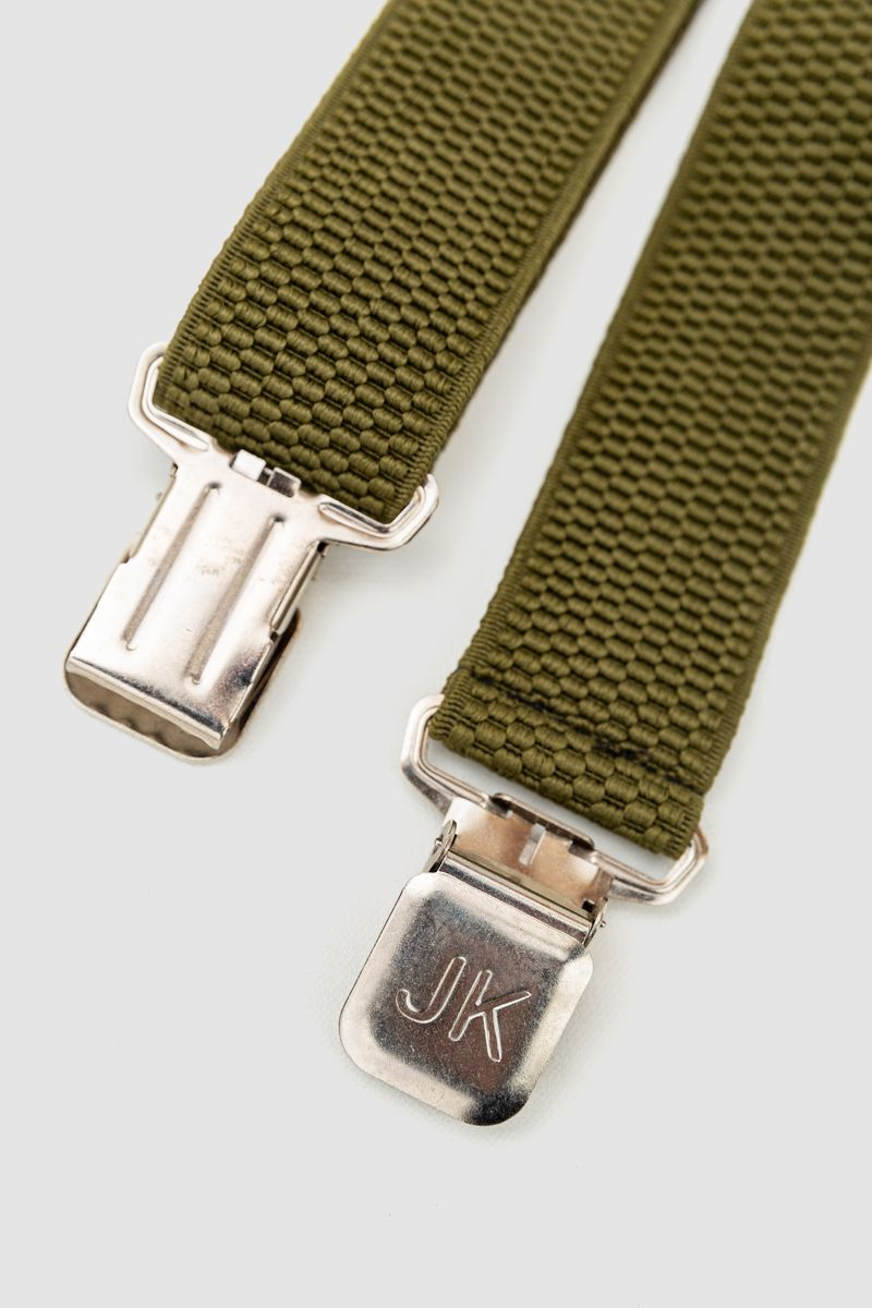 Підтяжки чоловічі 196R40Y14, колір хакі, 196R40Y14-1