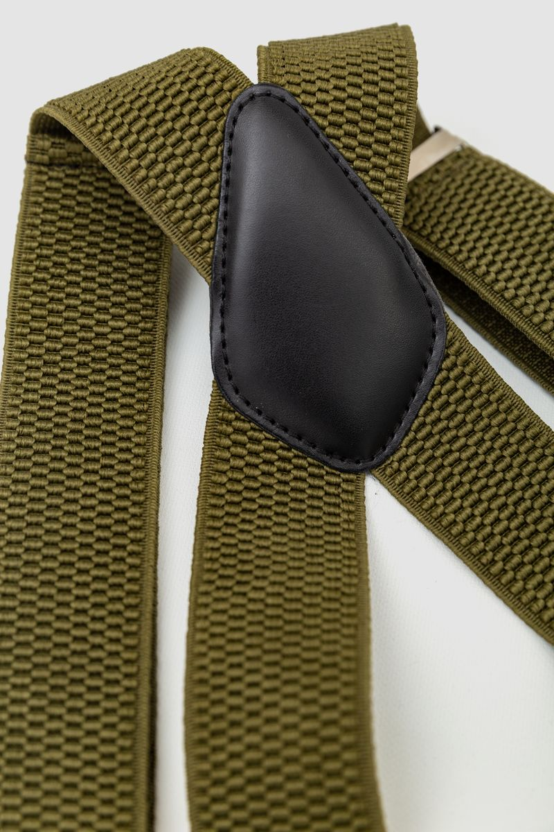 Підтяжки чоловічі 196R40Y14, колір хакі, 196R40Y14-1