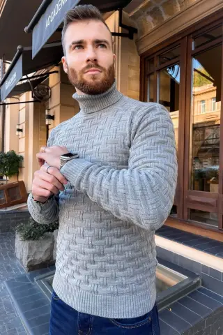 Светр чоловічий, колір сірий, 161R602