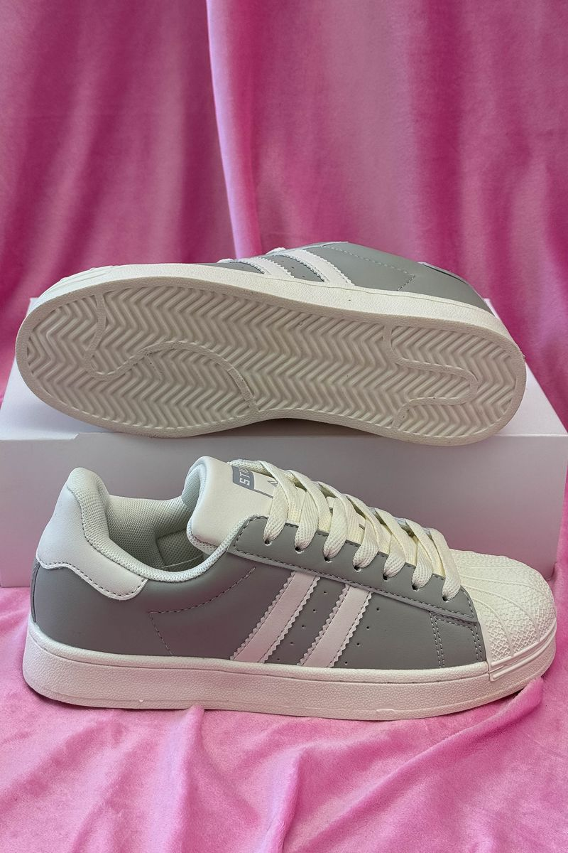 Кросівки жіночі демісезонні, колір сіро-бежевий, 248RHB640