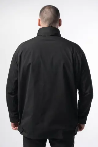 Tactical Anorak Military STORM Black PLUS SIZE