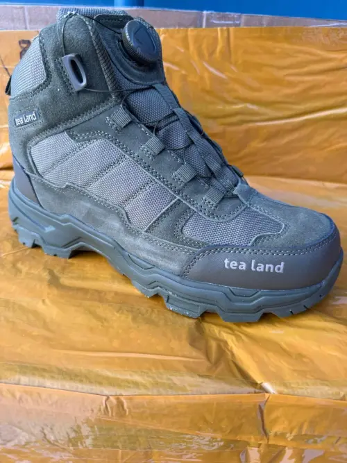 Boots Central Auto-Lacing TEA Land Olive Oxford + Suede