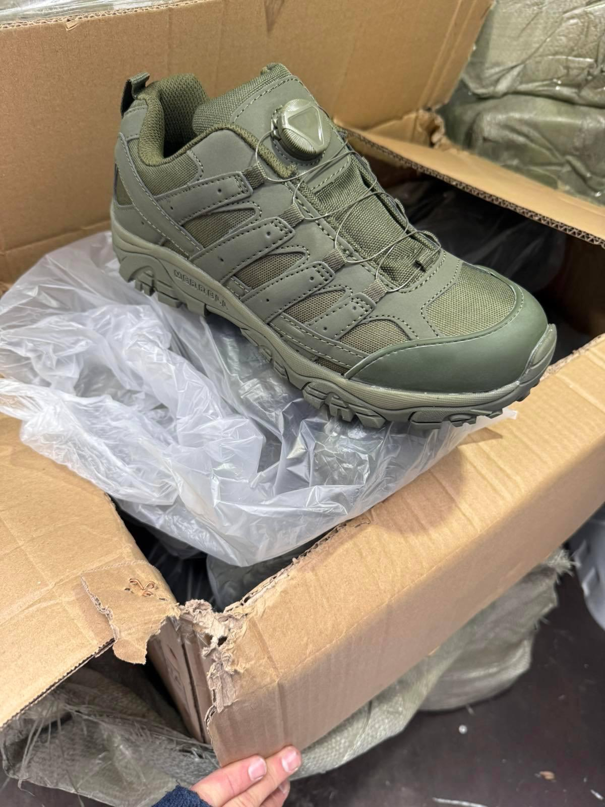 Кросівки на автошнурівці MERRELL Olive