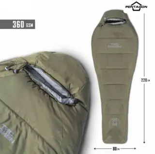Спальний Мішок Pentagon MUMMY Dark olive