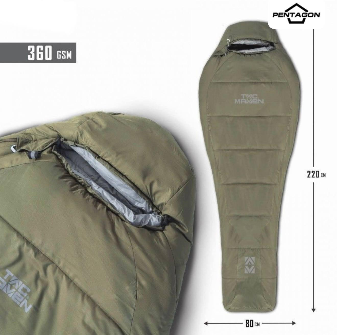 Спальний Мішок Pentagon MUMMY Dark olive
