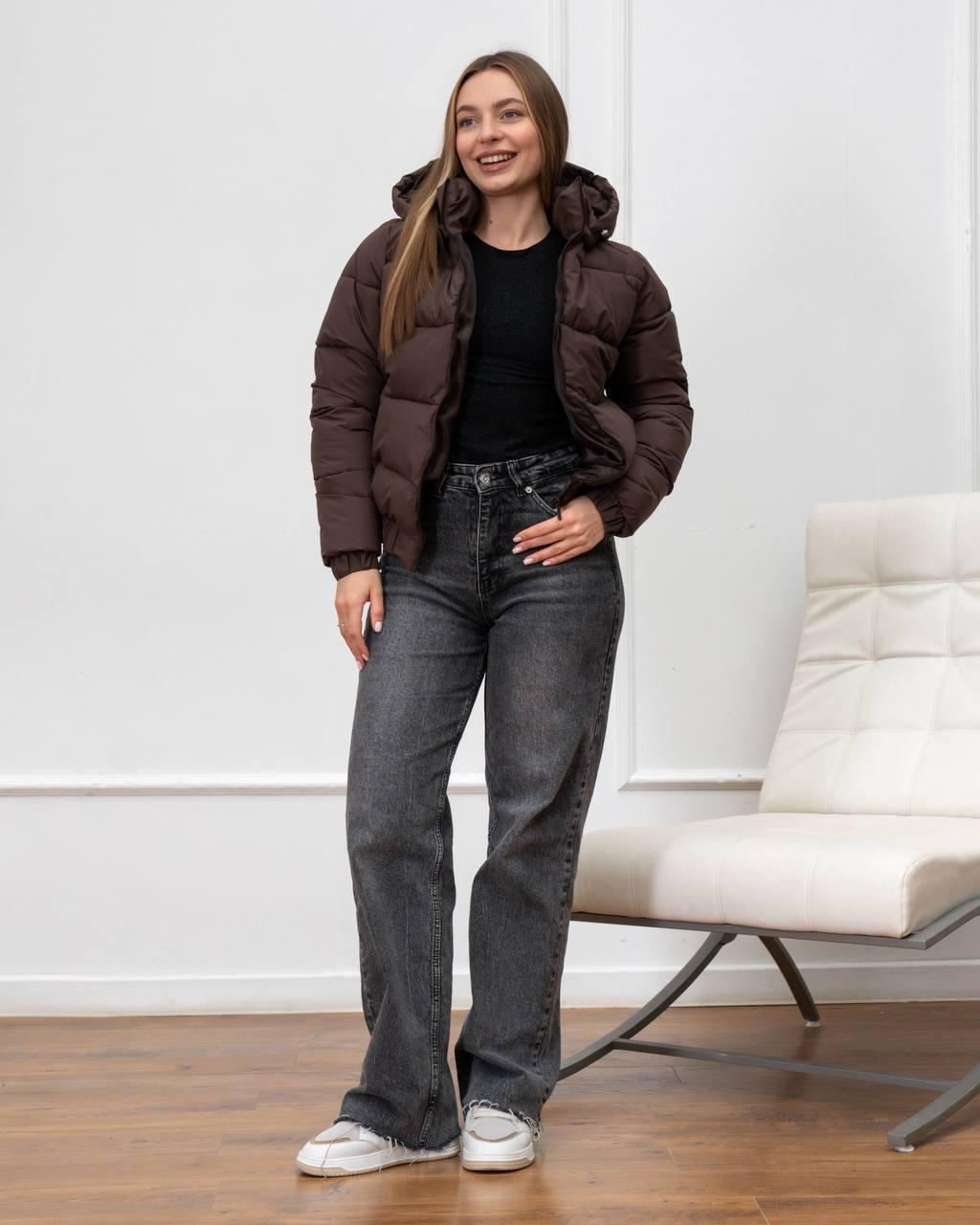 Brown Jacket Without Diamond Quilting