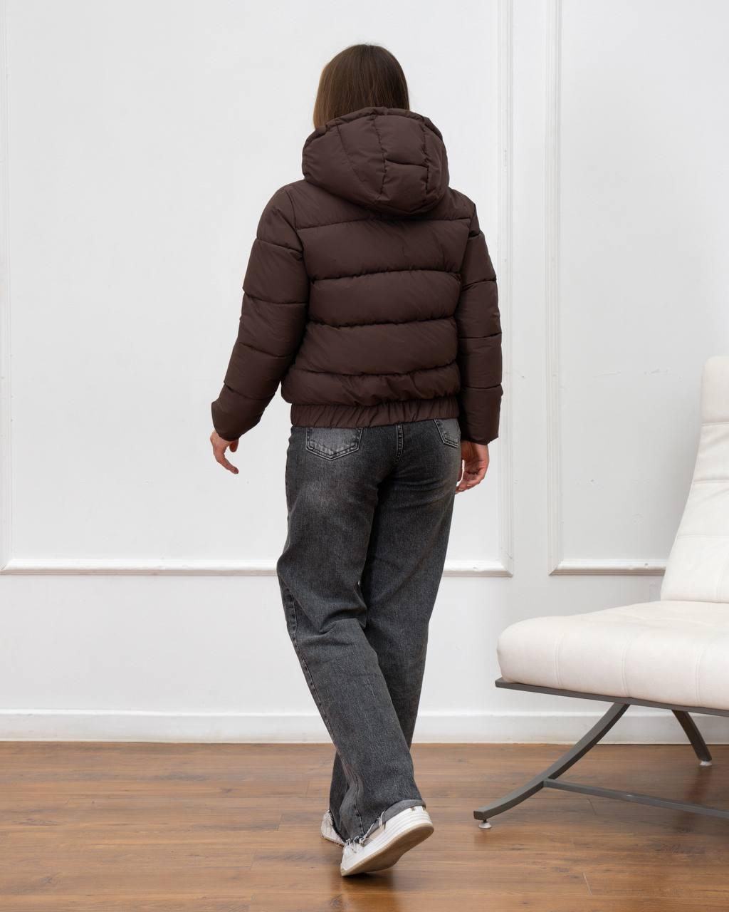 Brown Jacket Without Diamond Quilting