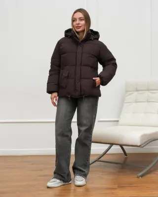 Куртка карман коричнева