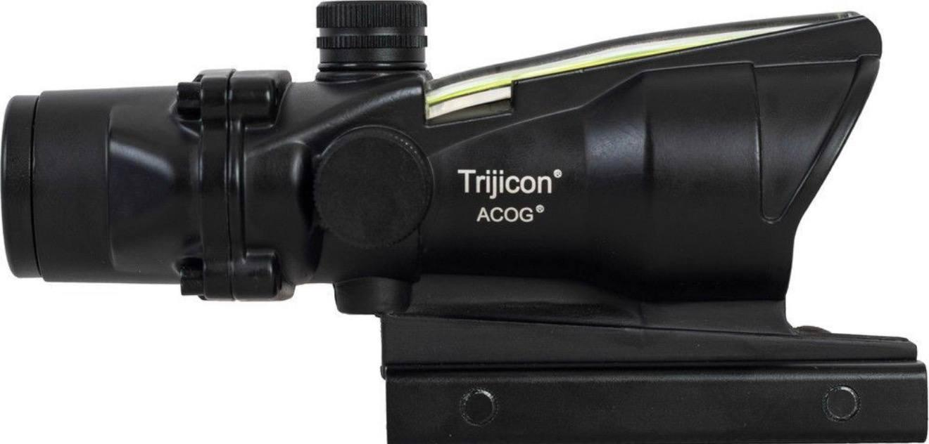 Оптичний приціл Trijicon ACOG 4x32 з прицільною сіткою Green Chevron, Black