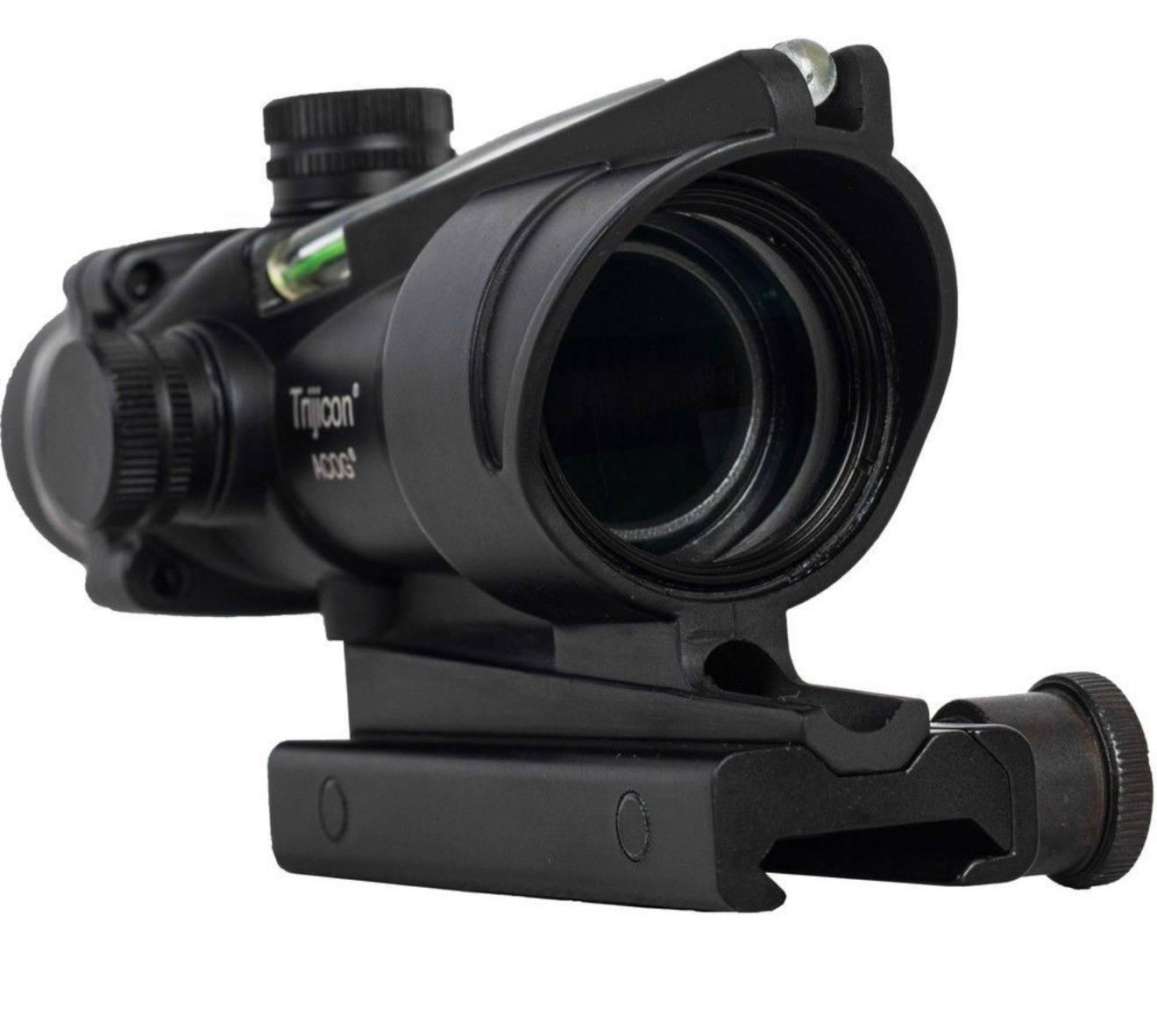 Оптичний приціл Trijicon ACOG 4x32 з прицільною сіткою Green Chevron, Black