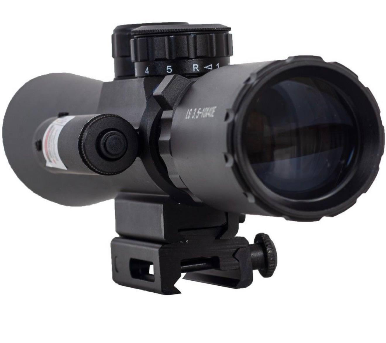 Оптичний приціл Kandar M8 LS 3.5-10x40E з ЛЦУ на Picatinny, Black