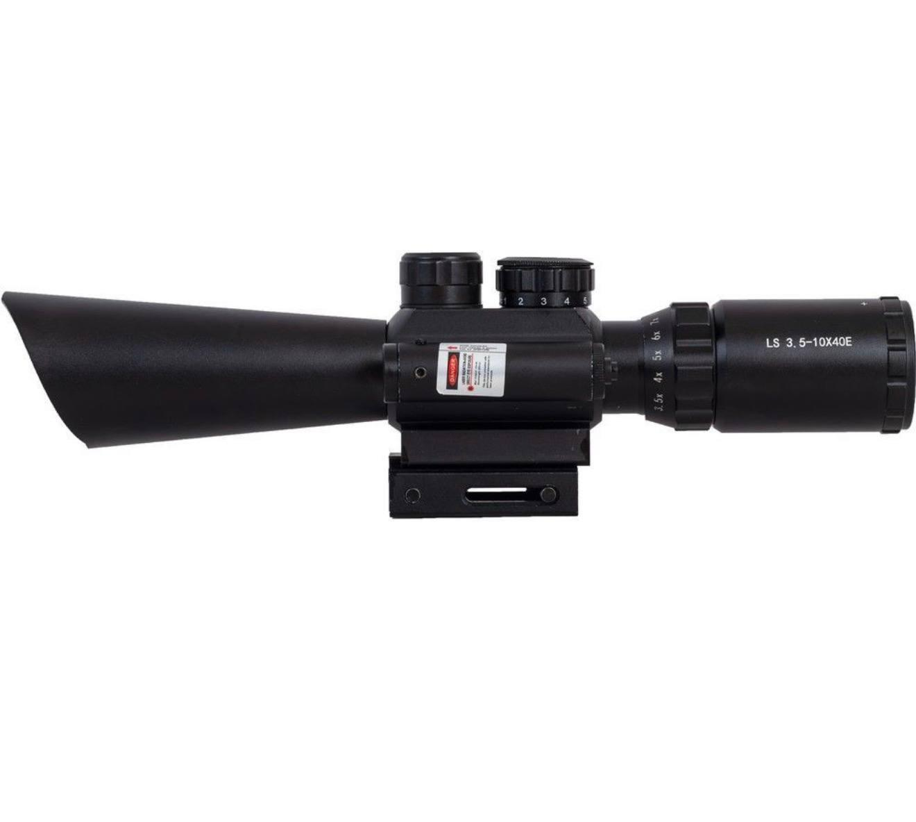 Оптичний приціл Kandar M8 LS 3.5-10x40E з ЛЦУ на Picatinny, Black