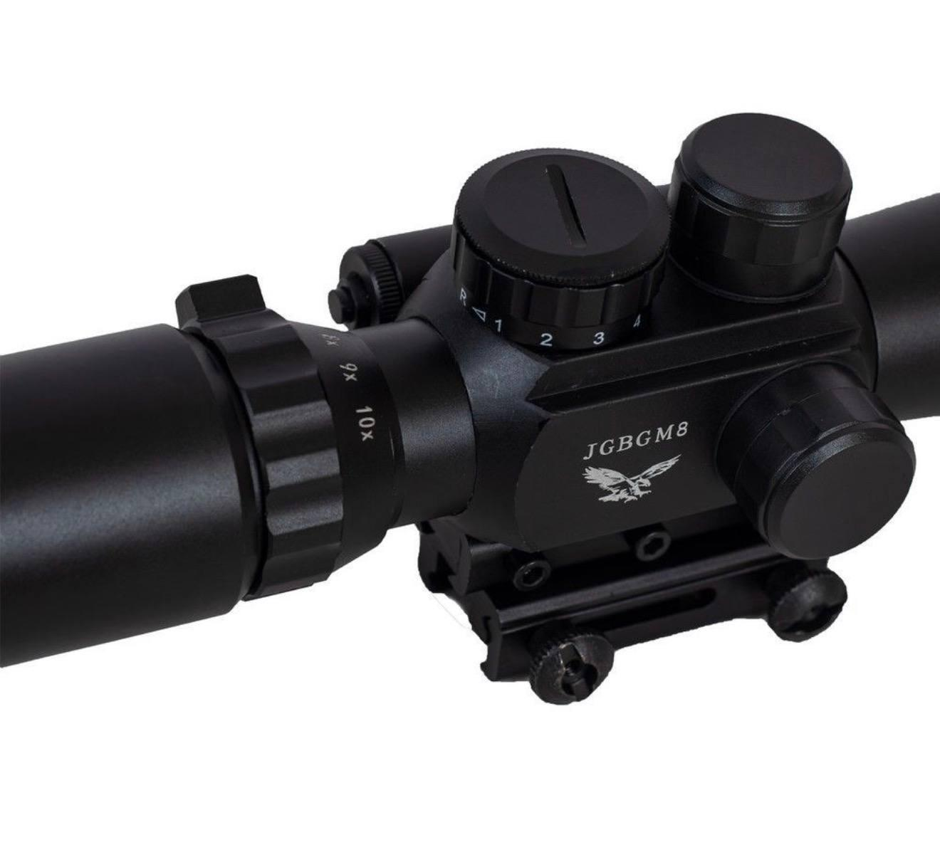 Оптичний приціл Kandar M8 LS 3.5-10x40E з ЛЦУ на Picatinny, Black