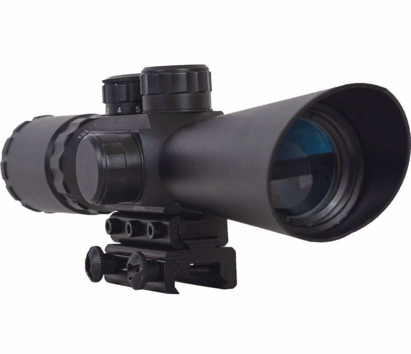 Оптичний приціл Kandar M8 LS 3.5-10x40E з ЛЦУ на Picatinny, Black