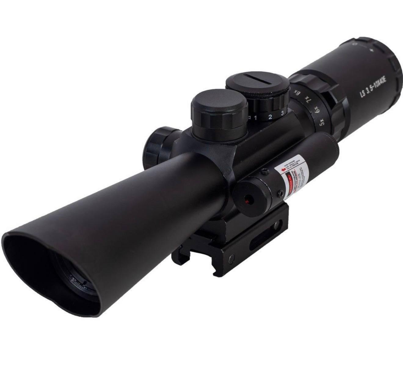 Оптичний приціл Kandar M8 LS 3.5-10x40E з ЛЦУ на Picatinny, Black
