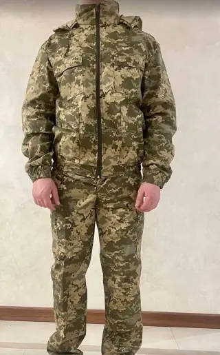 Костюм камуфляжний Піксель з капюшоном на блискавці