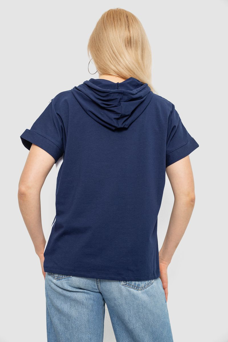 Футболка жіноча з принтом, колір синій, 244R2311-5