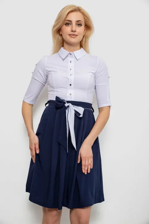 Сукня жіноча софт, колір біло-синій, 230R79-11