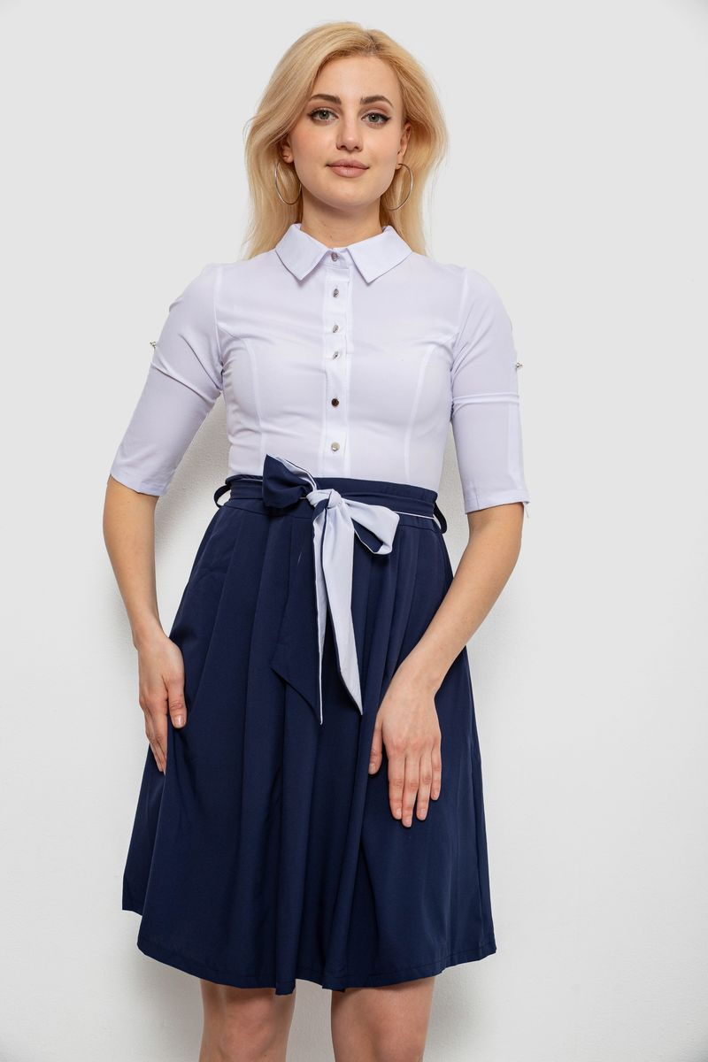 Сукня жіноча софт, колір біло-синій, 230R79-11