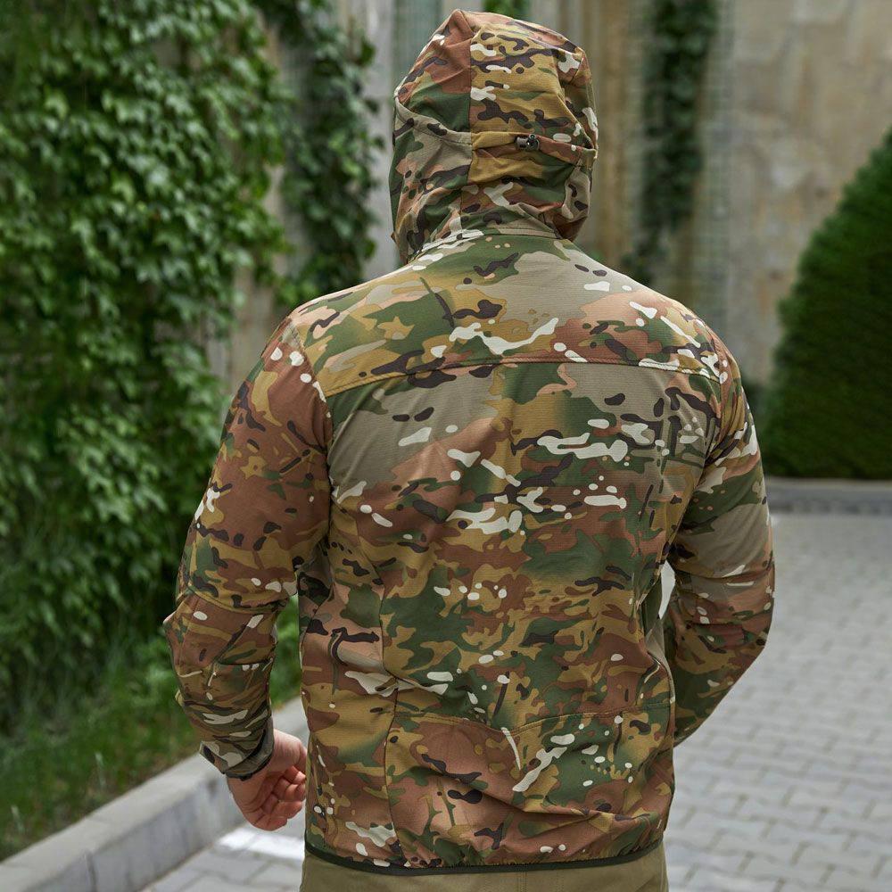Легка тактична водонепроникна куртка Military мультикам