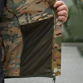 Легка тактична водонепроникна куртка Military мультикам