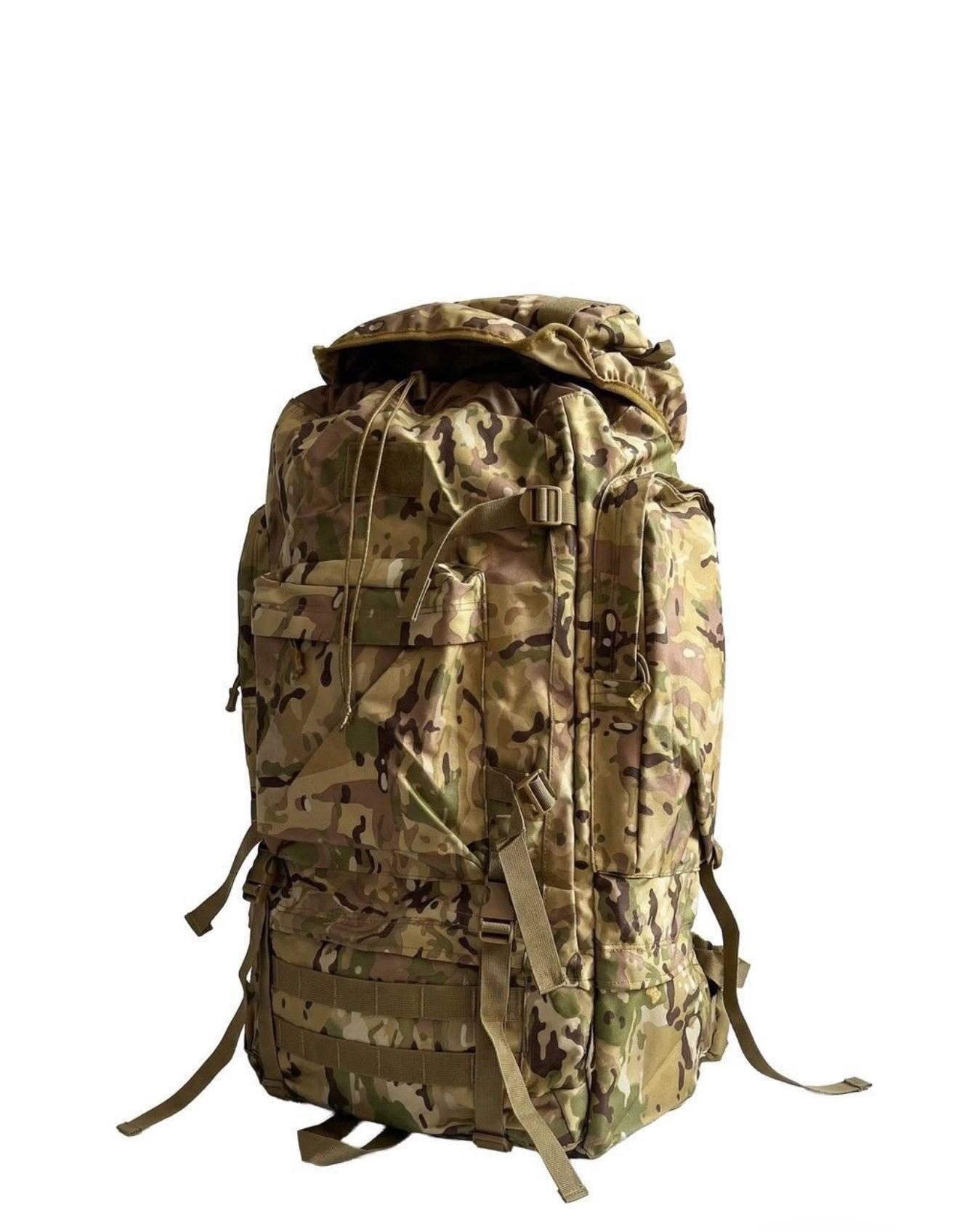 Tactical backpack with plastic overlays 100L, MultiCam