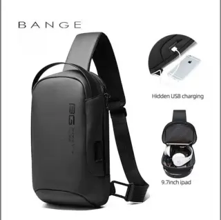 Оригінальний рюкзак з однією лямкою Сумка слінг Bange 7221 9.7' з USB + Micro USB