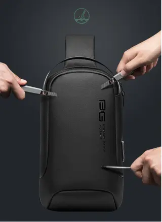 Оригінальний рюкзак з однією лямкою Сумка слінг Bange 7221 9.7' з USB + Micro USB