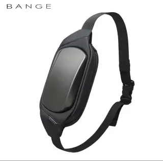 Оригінальна сумка слінг з однією лямкою Bange 7266 Чорна (BGS7266 Black) із захисним каркасом
