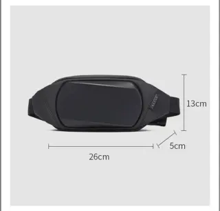 Оригінальна сумка слінг з однією лямкою Bange 7266 Чорна (BGS7266 Black) із захисним каркасом