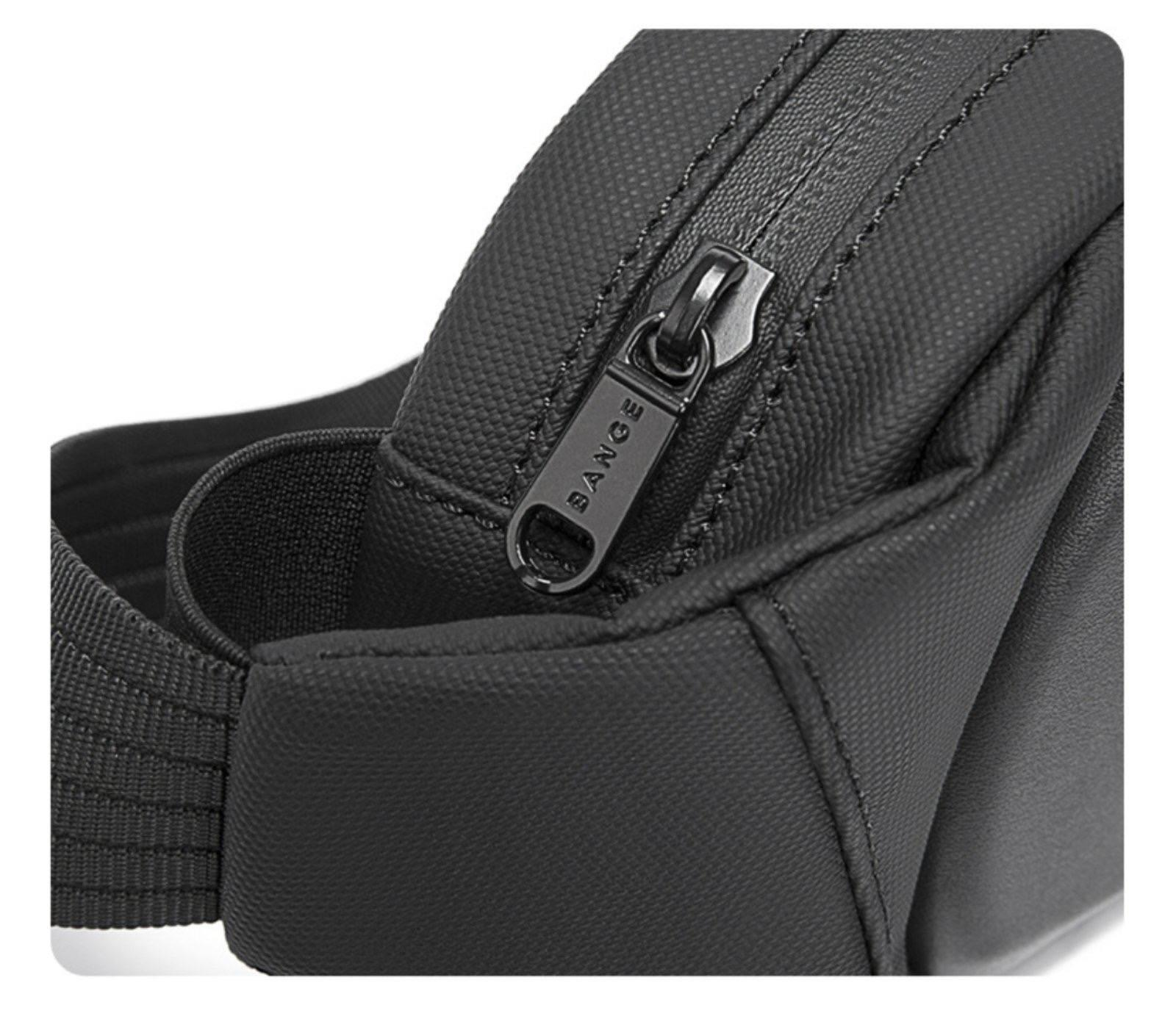 Оригінальна сумка слінг з однією лямкою Bange 7266 Чорна (BGS7266 Black) із захисним каркасом