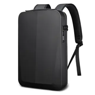 Рюкзак Bange з кодовим замком, чоловічий, міський c USB, для техніки, ноутбука до 15.6″, з твердим корпусом Чорний