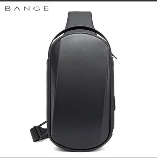 Рюкзак з однією лямкою Bange (BGS7256-Black) з USB Чорний