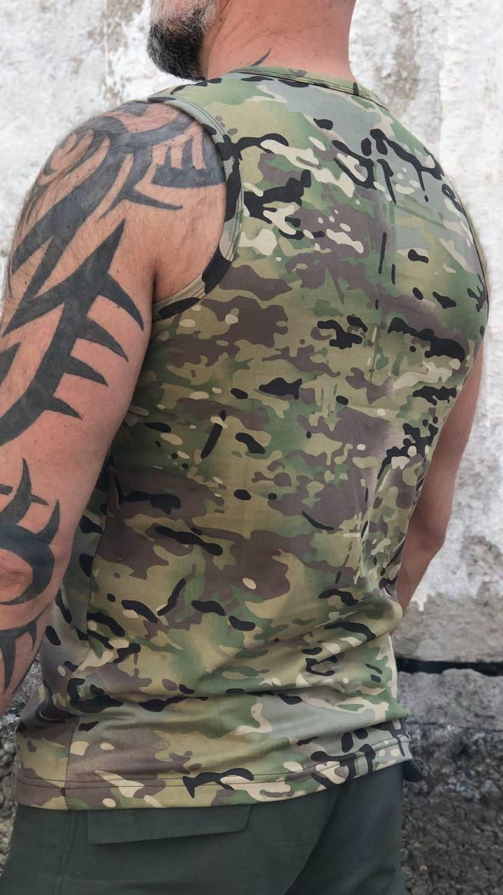 Military Multicam Tank Top 100% Cotton