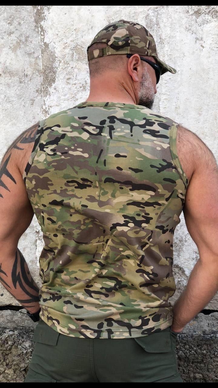 Military Multicam Tank Top 100% Cotton