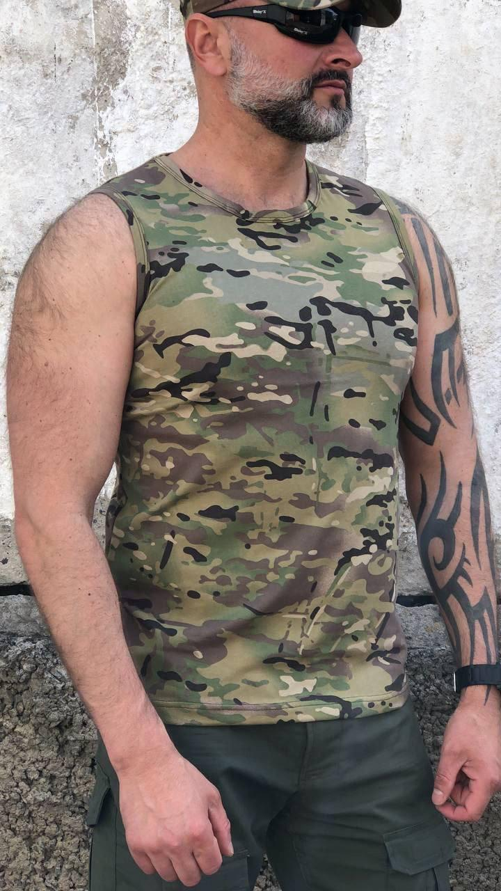 Military Multicam Tank Top 100% Cotton