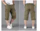 Men's Everyday Khaki Cargo Pants Three-Quarter Length (Capris) - Photo 1