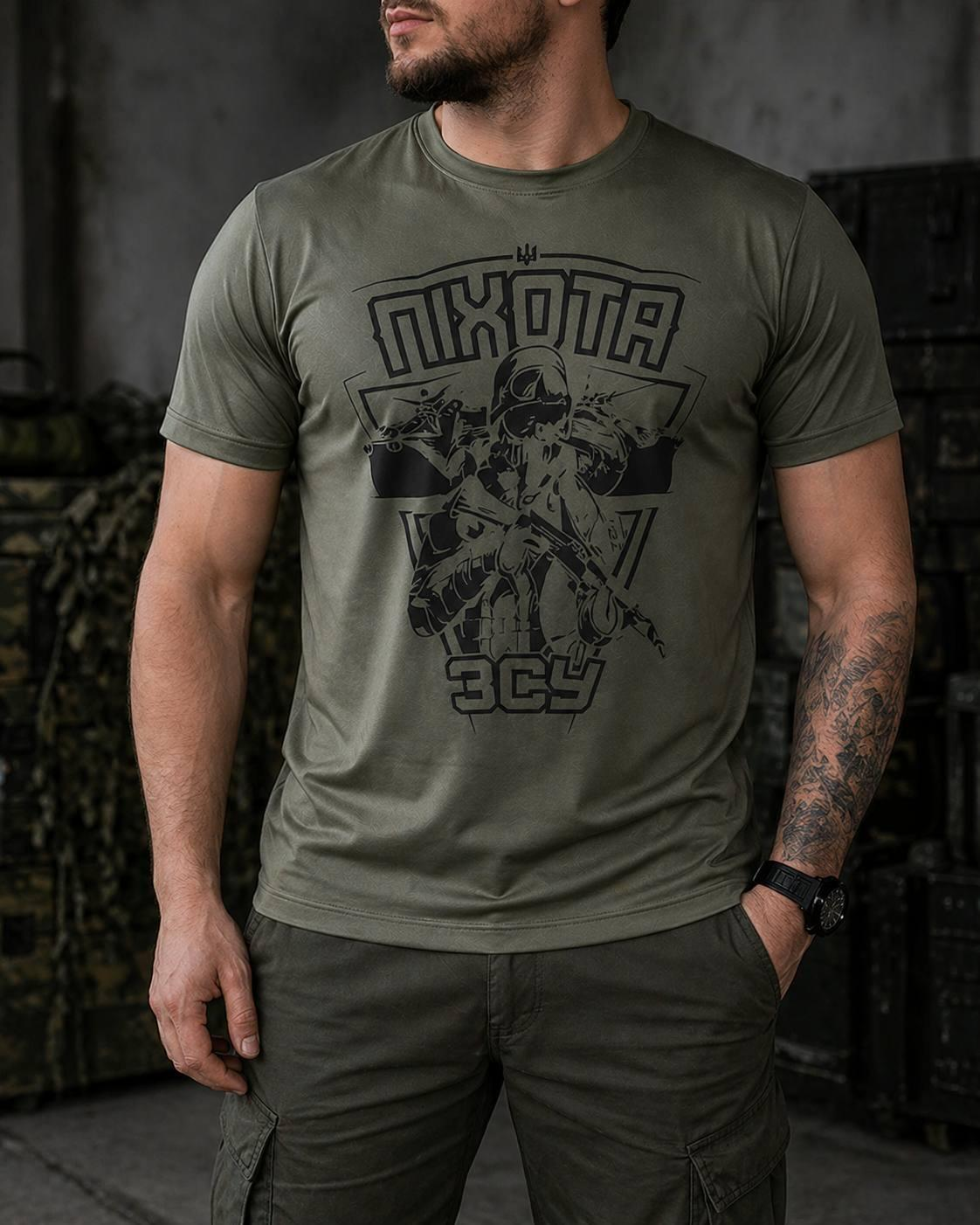 Tactical Military Summer Moisture-Wicking T-Shirt CoolMax Infantry