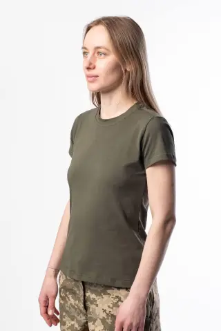 Футболка стрейч Олива жіноча Military