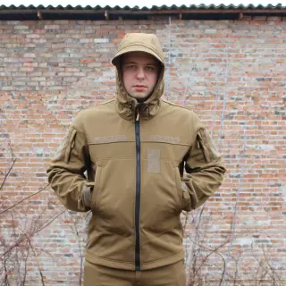 Тактична весняна куртка Soft Shel Койот