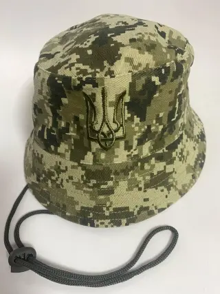Панама тактична Піксель з вишивкою Герб